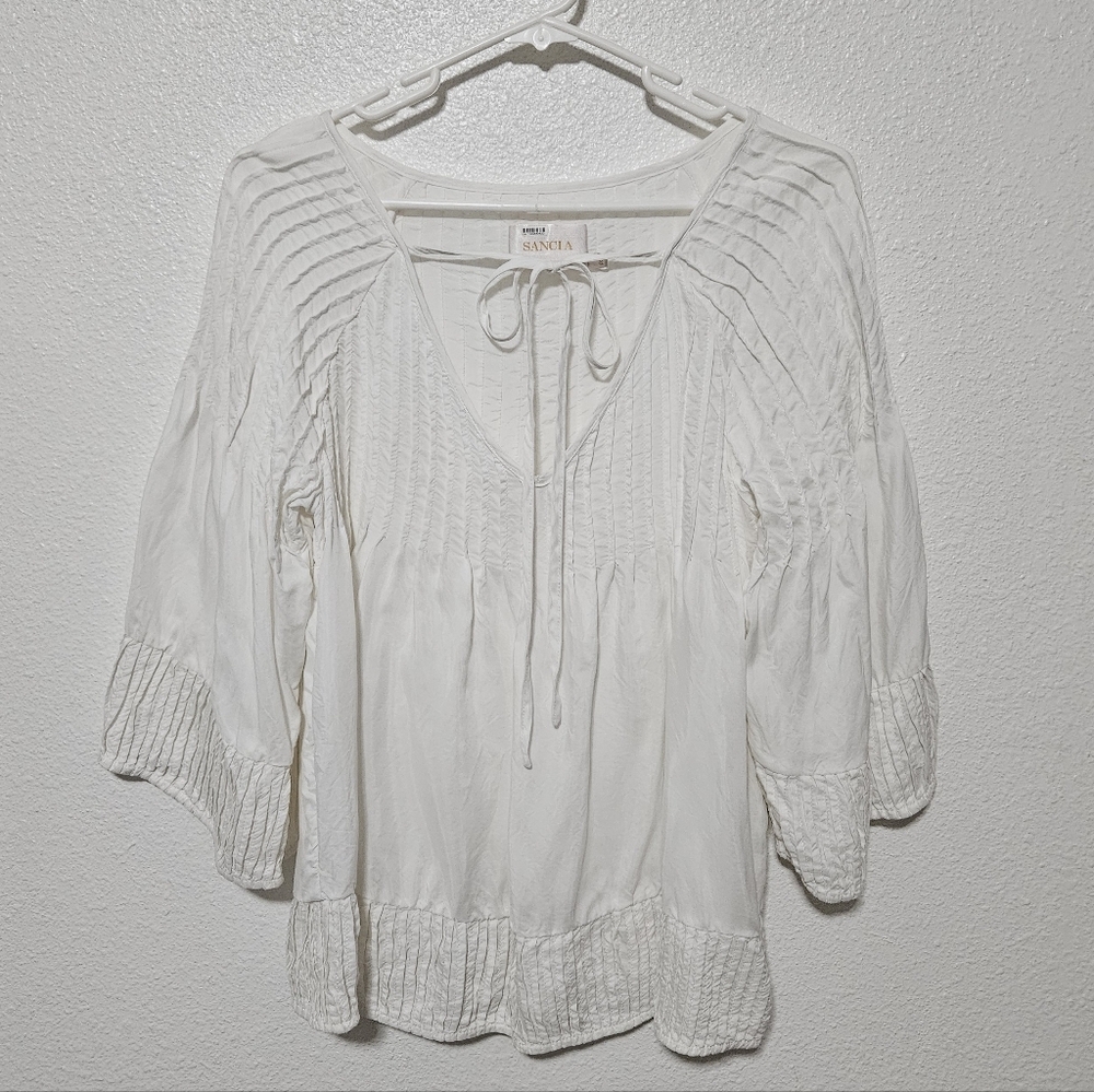 Sancia Peasant Style Top Oversized Size Small